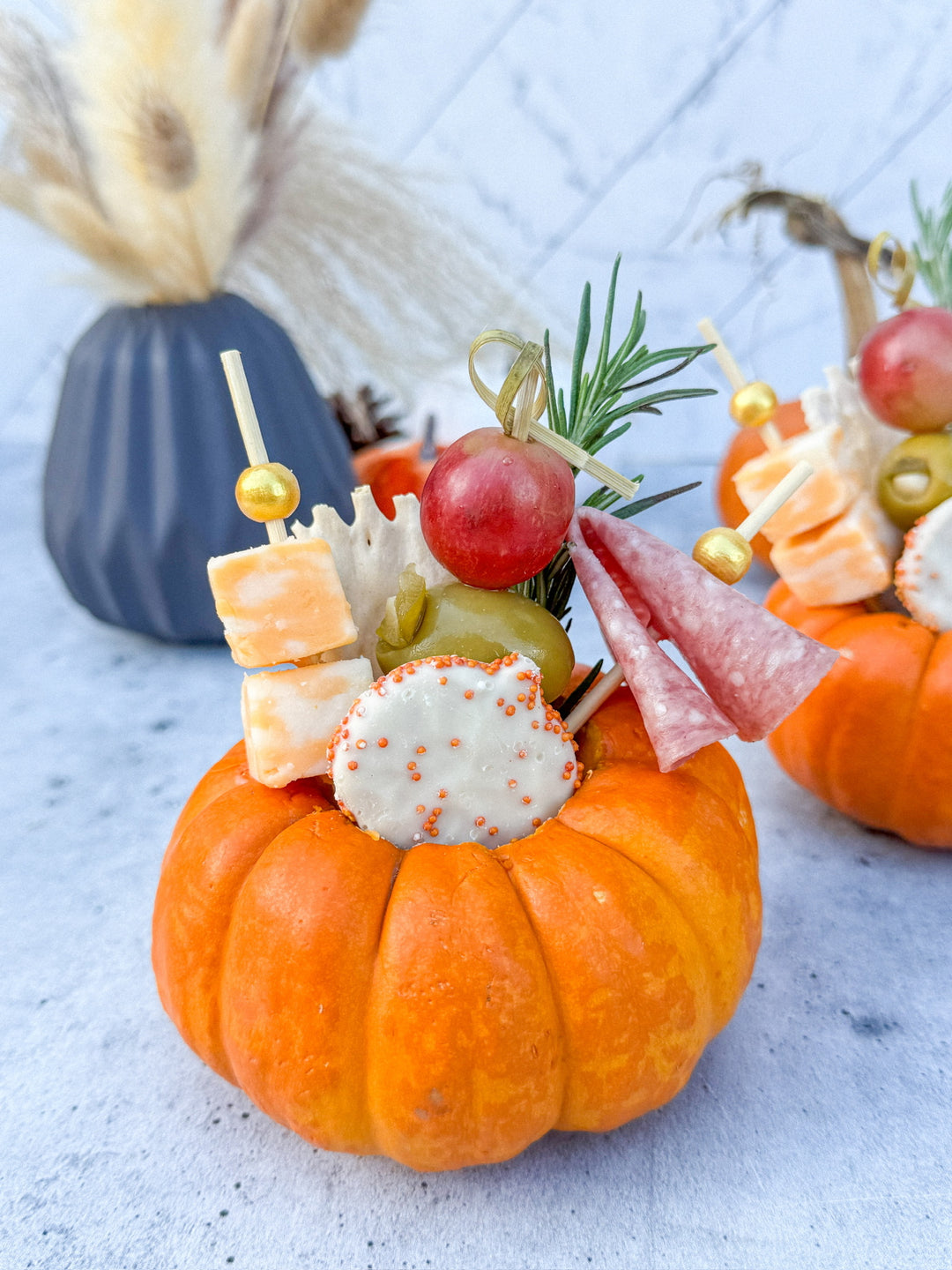 Mini Charcuterie Pumpkins