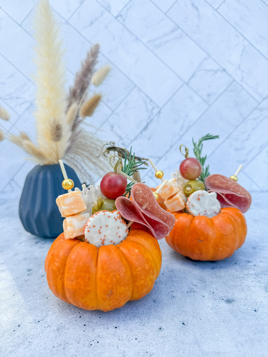 Mini Charcuterie Pumpkins