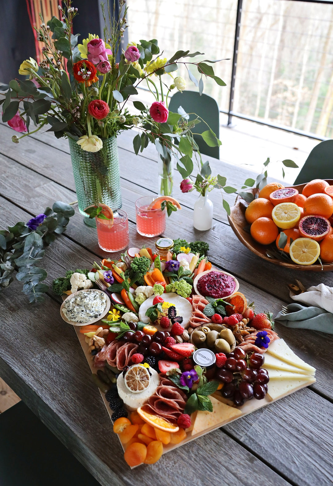 Charcuterie and Crudités Grazing Platter