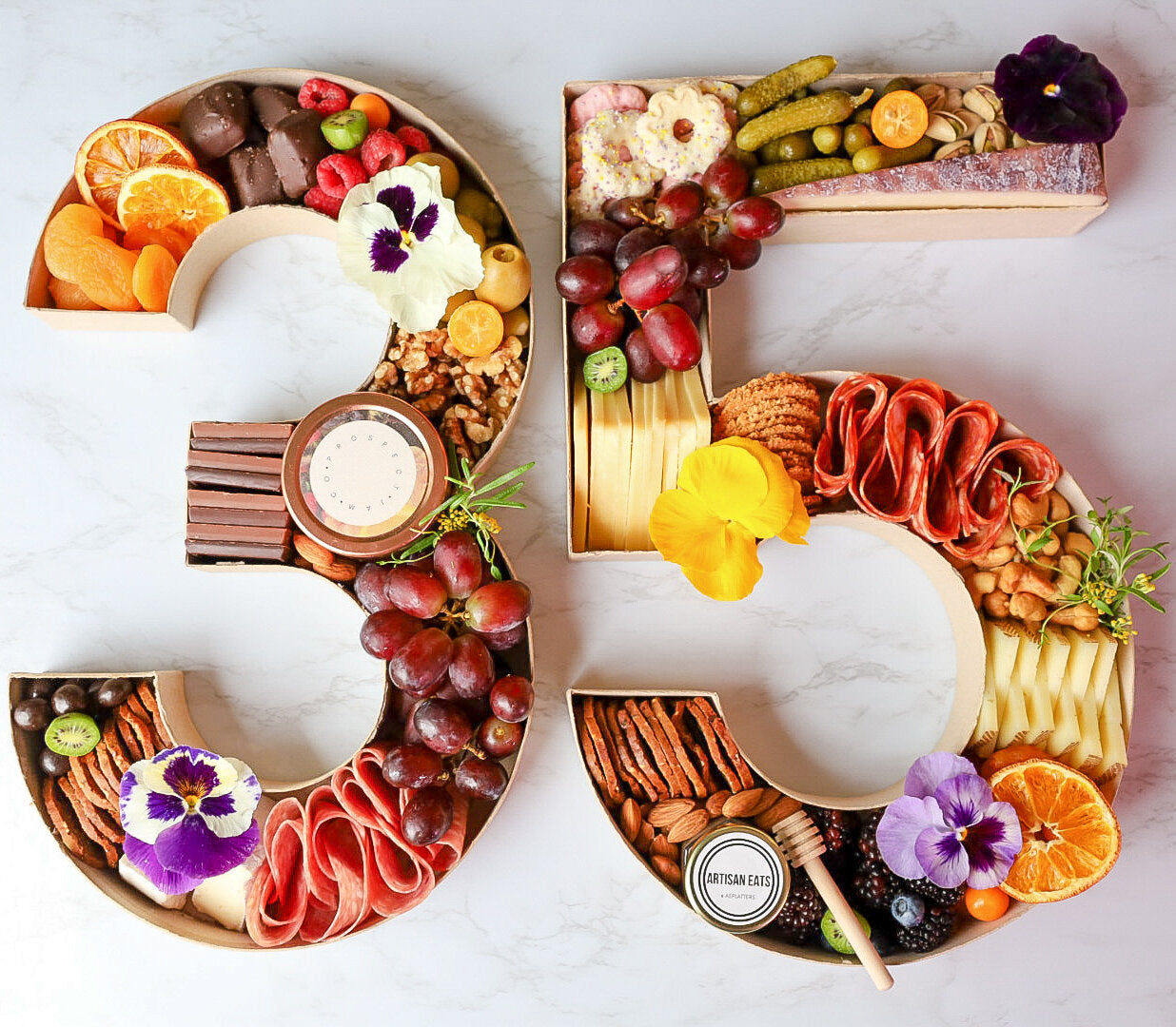 Mini Charcuterie Numbers and Letters