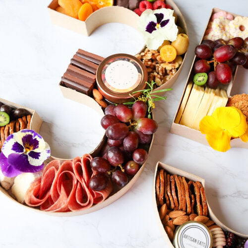 Charcuterie Number or Letter Grazing Platters